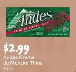 Fareway Andes creme de menthe thins offer