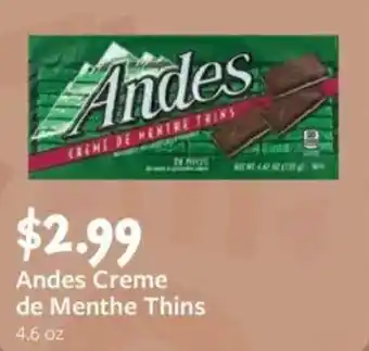 Fareway Andes creme de menthe thins offer