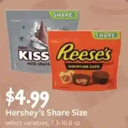 Fareway Hershey's share size offer