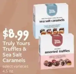Fareway Truly yours truffles & sea salt caramels offer