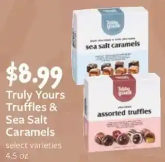 Fareway Truly yours truffles & sea salt caramels offer