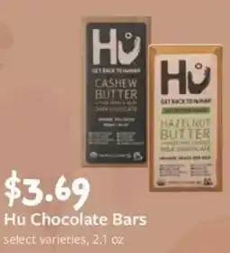 Fareway Hu chocolate bars offer