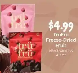 Fareway Trufru freeze-dried fruit offer