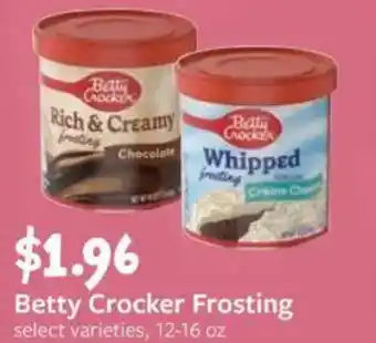Fareway Betty crocker frosting offer