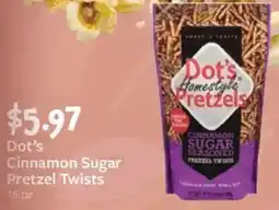 Fareway Dot's cinnamon sugar pretzel twists offer