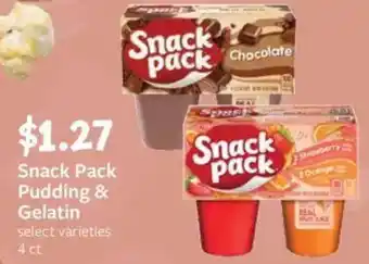 Fareway Snack pack pudding & gelatin offer