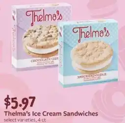 Fareway Thelma's ice cream sandwiches offer