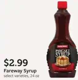 Fareway Fareway syrup offer