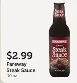 Fareway Fareway steak sauce offer