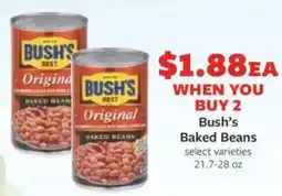 Fareway Bush's baked beans offer