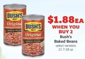 Fareway Bush's baked beans offer