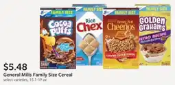 Fareway General mills family size cereal offer