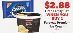Fareway Oreo family size fareway premium ice cream offer