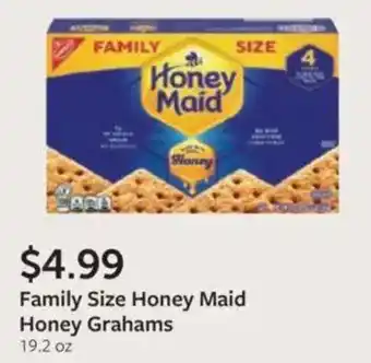 Fareway Family size honey maid honey grahams offer