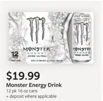 Fareway Monster energy drink offer