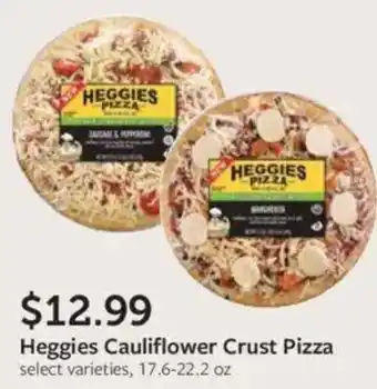 Fareway Heggies cauliflower crust pizza offer