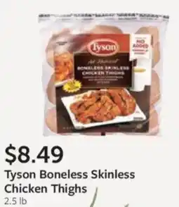 Fareway Tyson boneless skinless chicken thighs offer