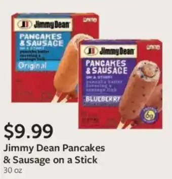 Fareway Jimmy dean pancakes & sausage on a stick offer