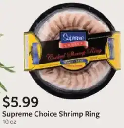 Fareway Supreme choice shrimp ring offer