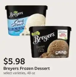 Fareway Breyers frozen dessert offer