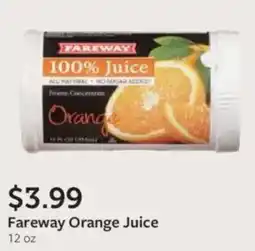 Fareway Fareway orange juice offer
