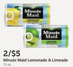 Fareway Minute maid lemonade & limeade offer