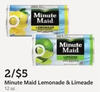 Fareway Minute maid lemonade & limeade offer