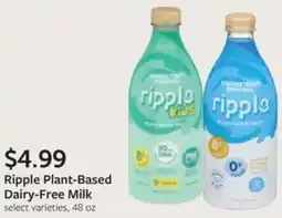 Fareway Ripple plant-based dairy-free milk offer