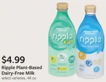 Fareway Ripple plant-based dairy-free milk offer