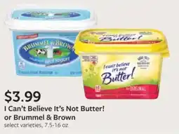 Fareway I can't believe it's not butter! or brummel & brown offer