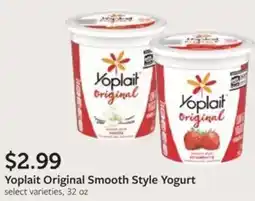 Fareway Yoplait original smooth style yogurt offer