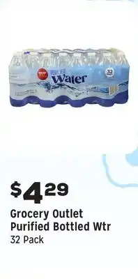 Grocery Outlet Purified Bottled Wtr offer
