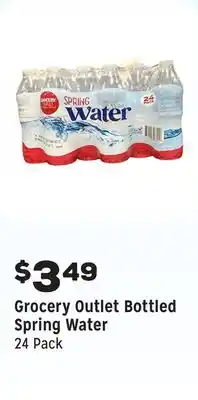 Grocery Outlet Bottled Spring Water offer