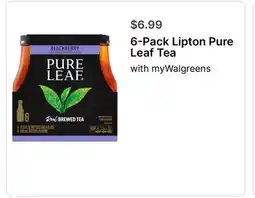 Walgreens 6-Pack Lipton Pure Leaf Tea offer