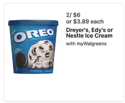 Walgreens Dreyer's, Edy's or Nestle Ice Cream offer