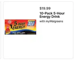 Walgreens 10-Pack 5-Hour Energy Drink offer