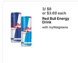 Walgreens Red Bull Energy Drink offer