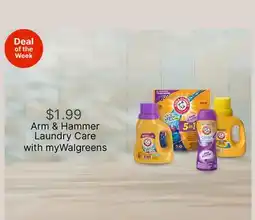 Walgreens Arm & Hammer Laundry Care offer