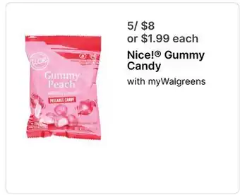 Walgreens Nice! Gummy Candy offer