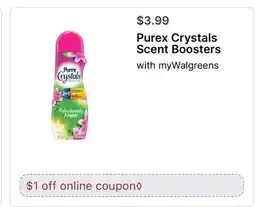 Walgreens Purex Crystals Scent Boosters offer