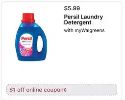 Walgreens Persil Laundry Detergent offer