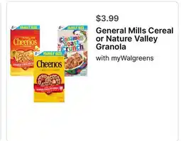 Walgreens General Mills Cereal or Nature Valley Granola offer