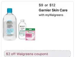 Walgreens Garnier Skin Care offer