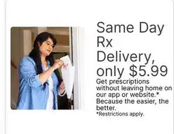 Walgreens Same Day Rx Delivery offer