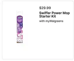 Walgreens Swiffer Power Mop Starter Kit offer
