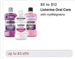 Walgreens Listerine Oral Care offer
