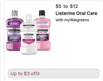 Walgreens Listerine Oral Care offer
