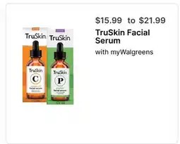 Walgreens TruSkin Facial Serum offer