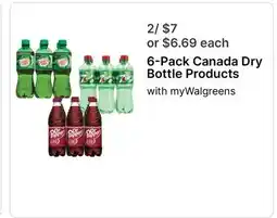 Walgreens 6-Pack Canada Dry Bottle Products offer