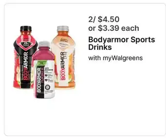 Walgreens Bodyarmor Sports Drinks offer